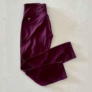 Fabletics Leggings, Maroon, Size S